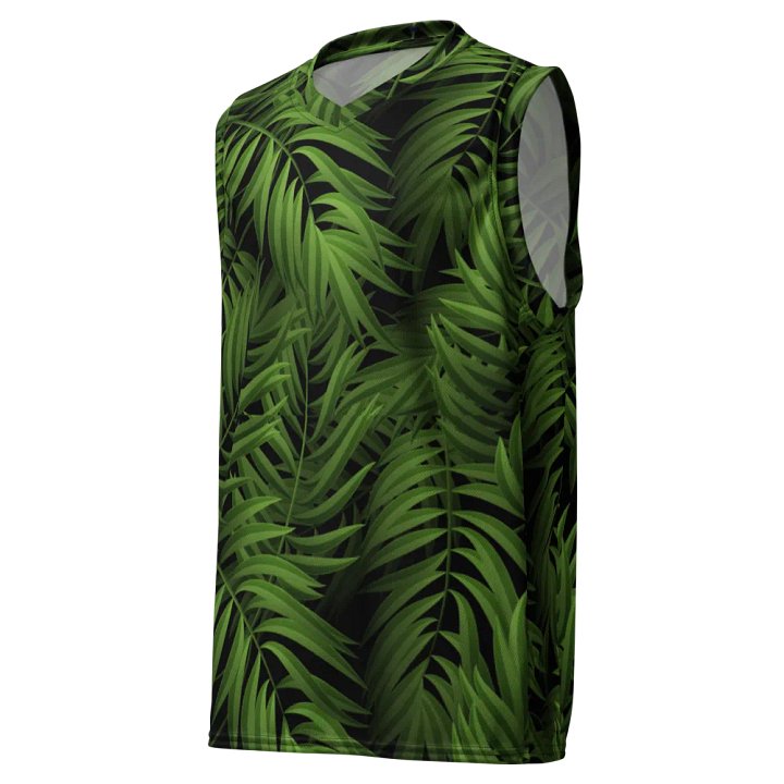Tropical Leaf All-Over Print Basketball Jersey product image (1)
