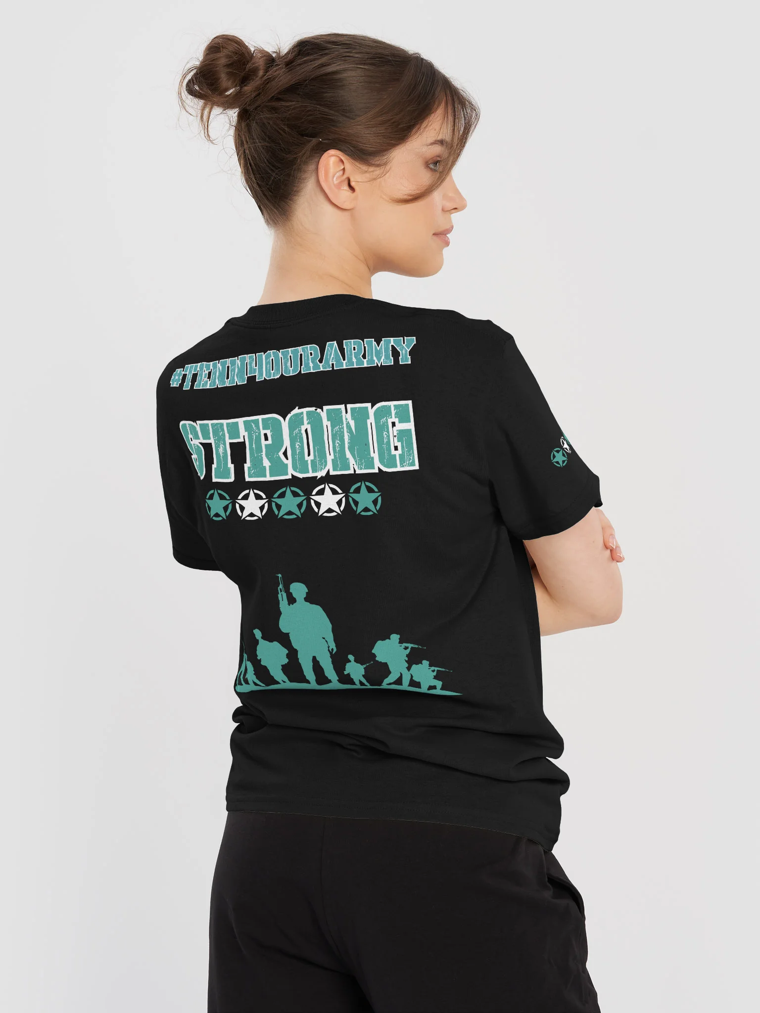 #TeNN4OURARMY T-Shirt - Teal & White product image (6)