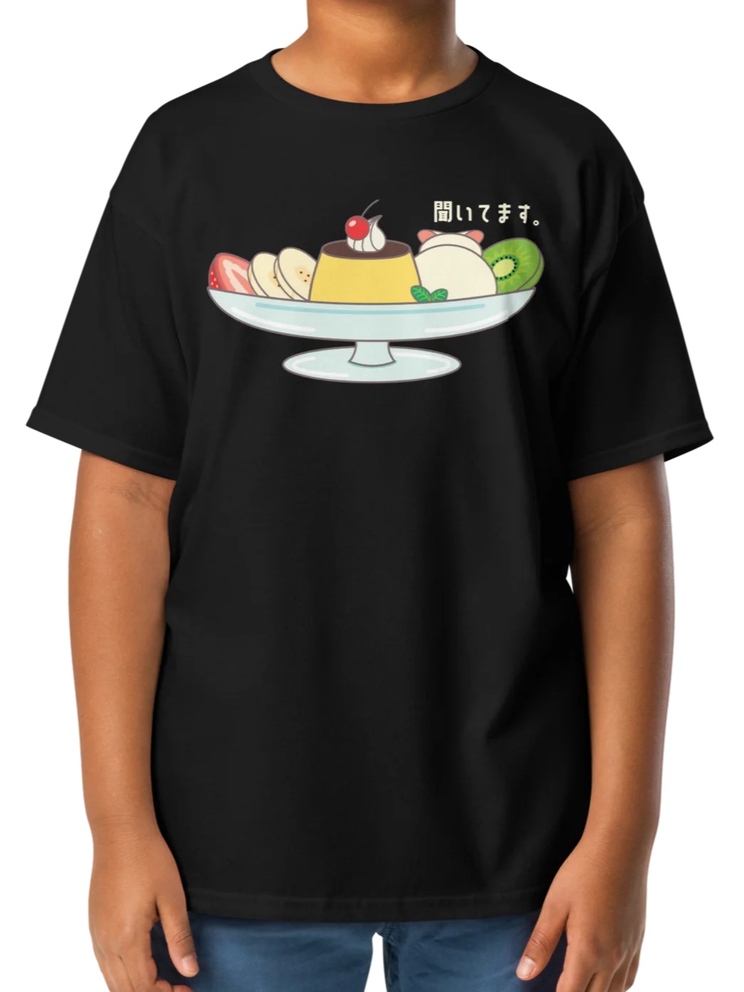 Pudding A La Mode Cat - Unisex Youth Heavyweight T-shirt product image (2)