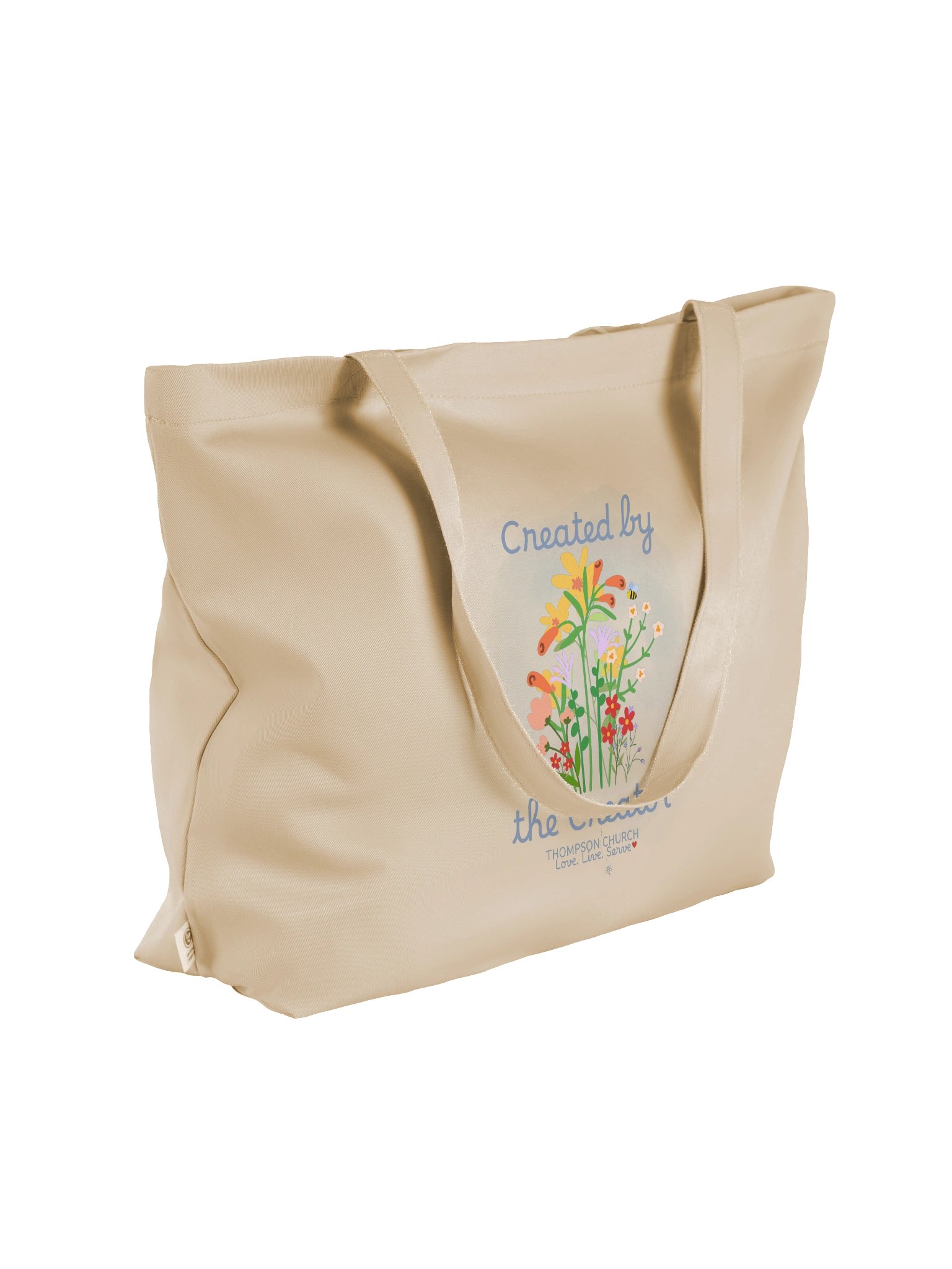 Created by the Creator Organic Tote Bag product image (4)