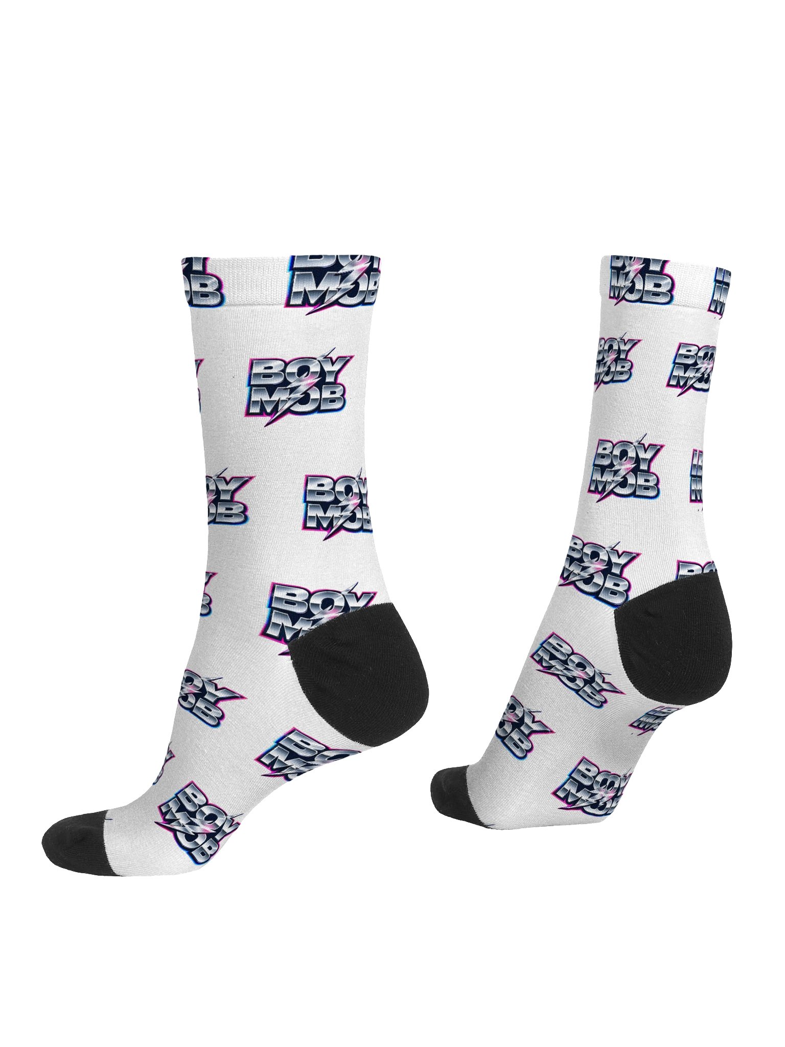 Boy Mob Neon Logo Crew Socks product image (4)