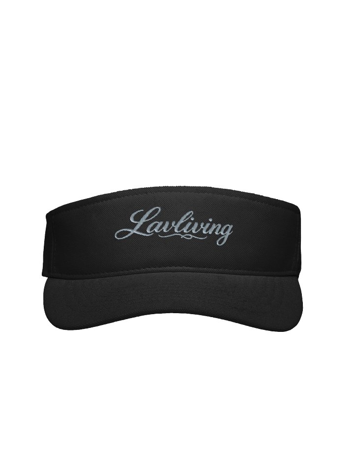 Lavliving — Platinum Script Visor — actual product view