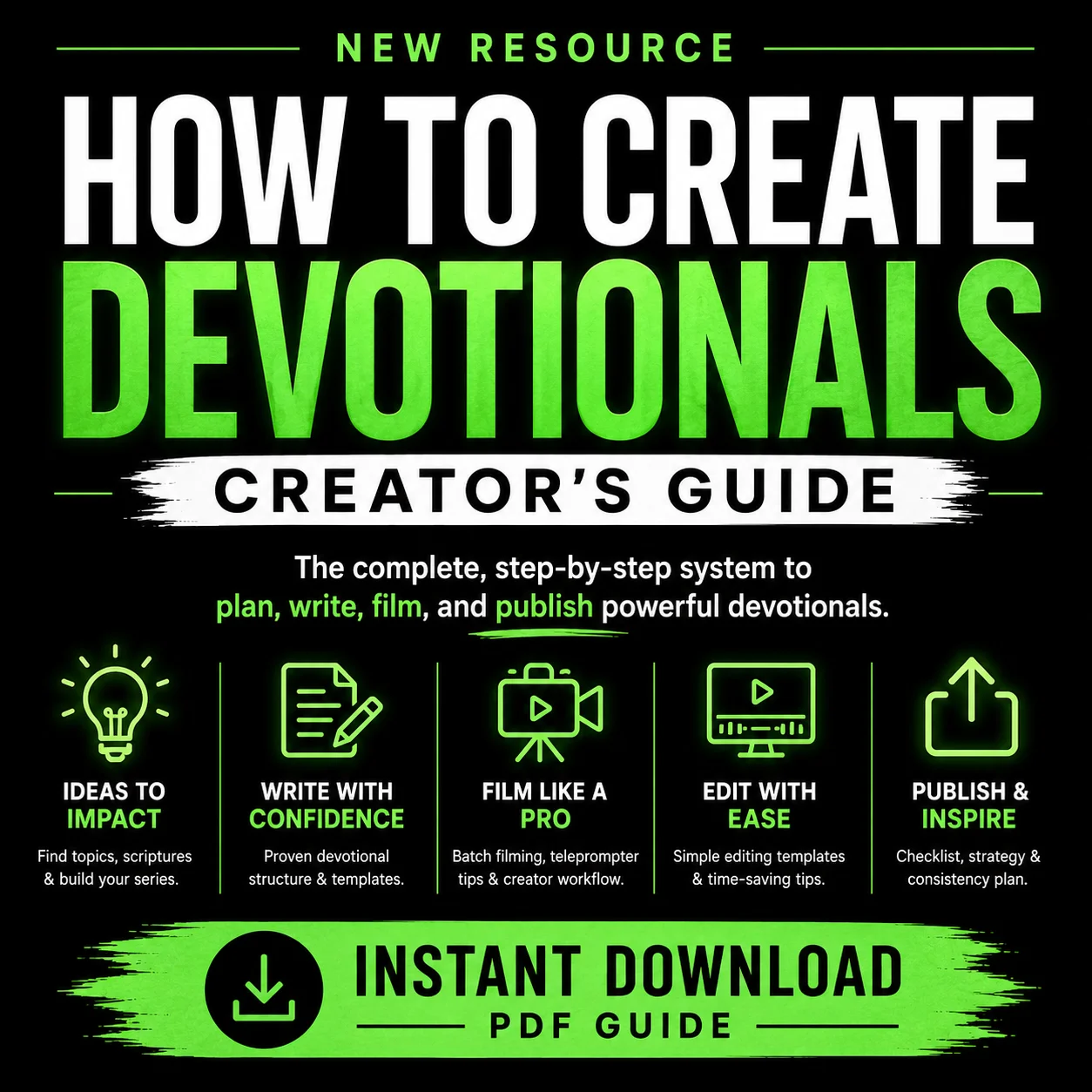 HOW TO CREATE DEVOTIONALS - Creator's Guide product image (1)