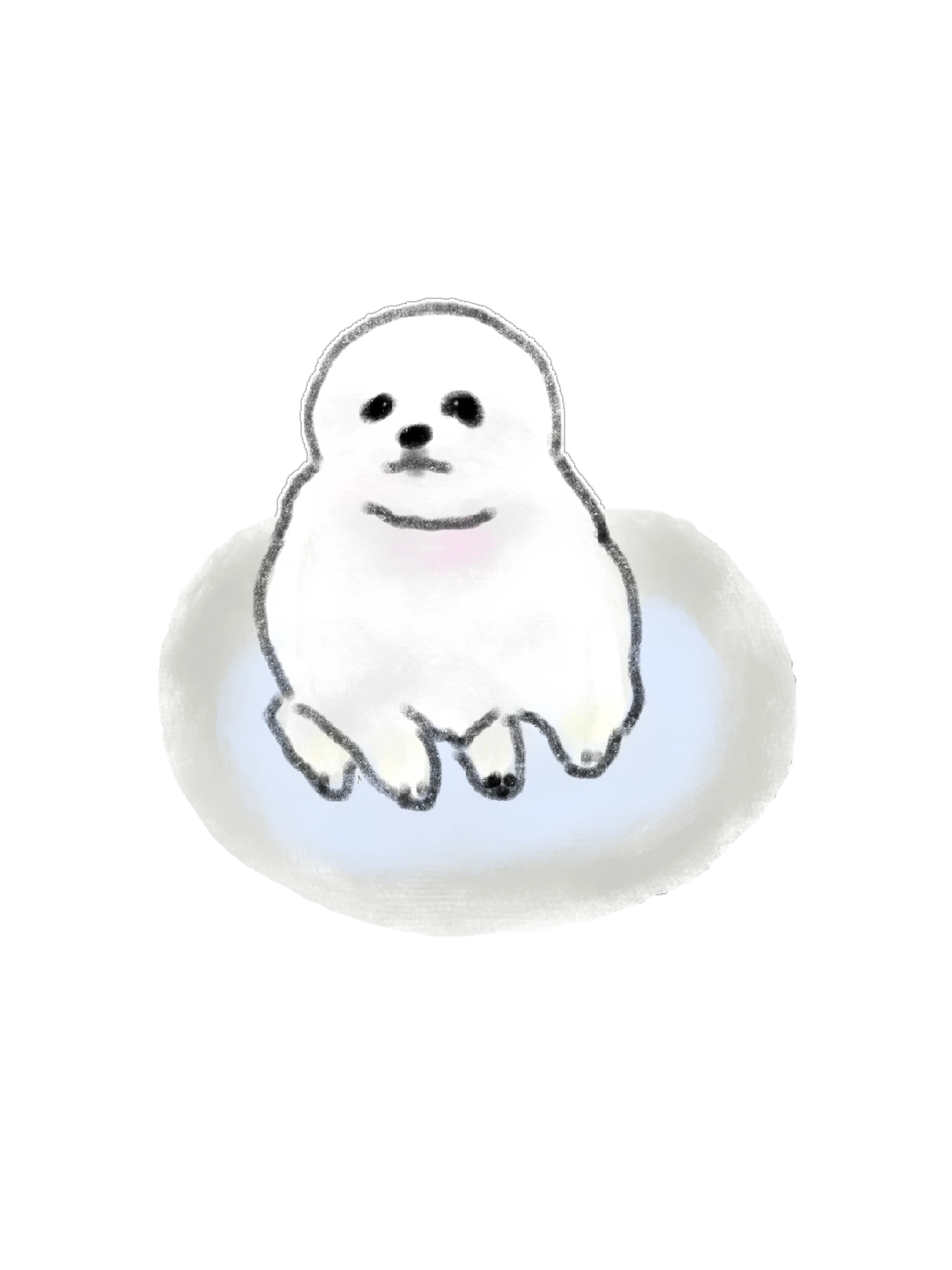 27 Hand-Drawn White Dog PNG Clipart Bundle product image (5)
