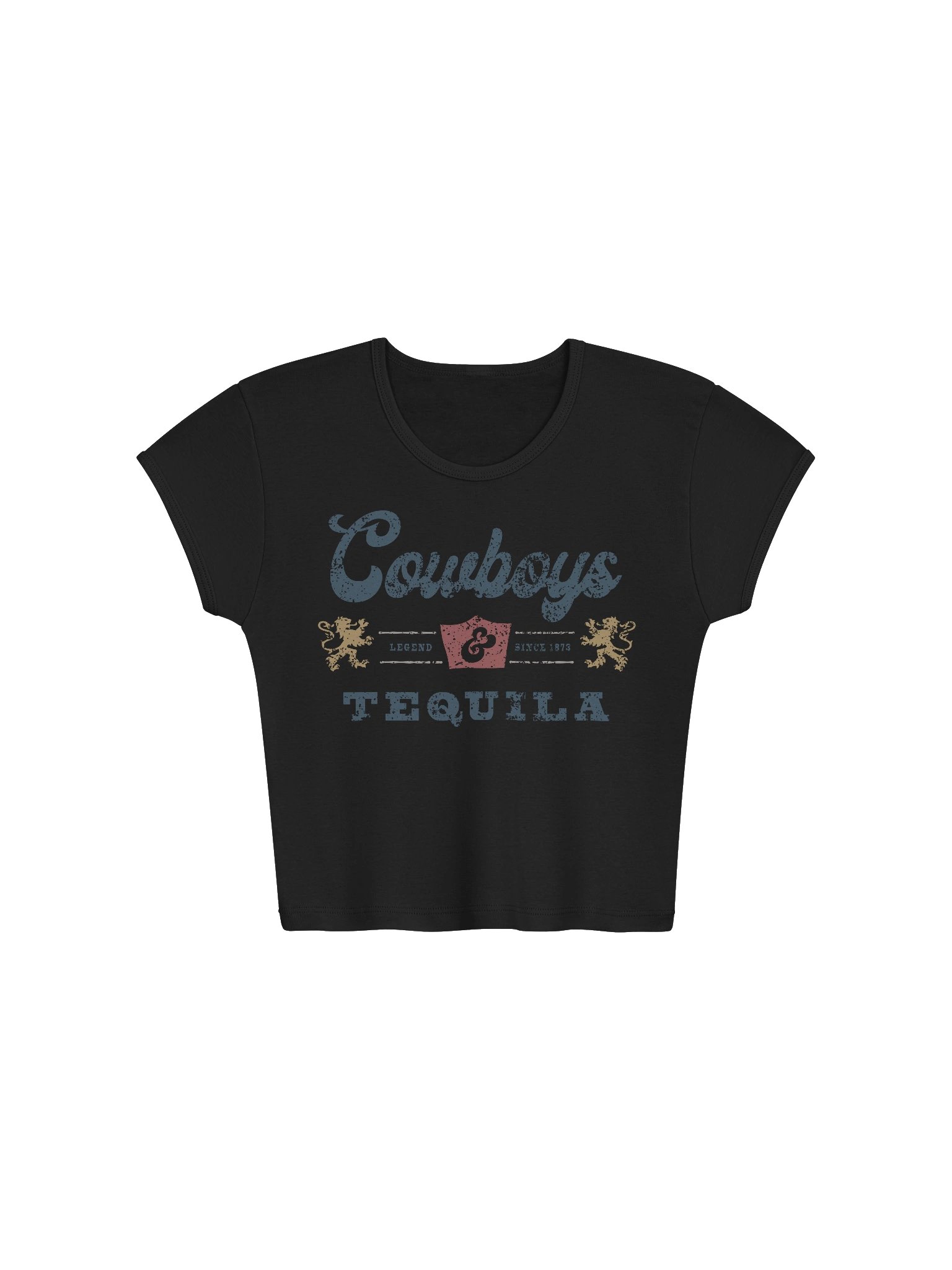 Cowboys and Tequila Logo Crop Top product image (1)