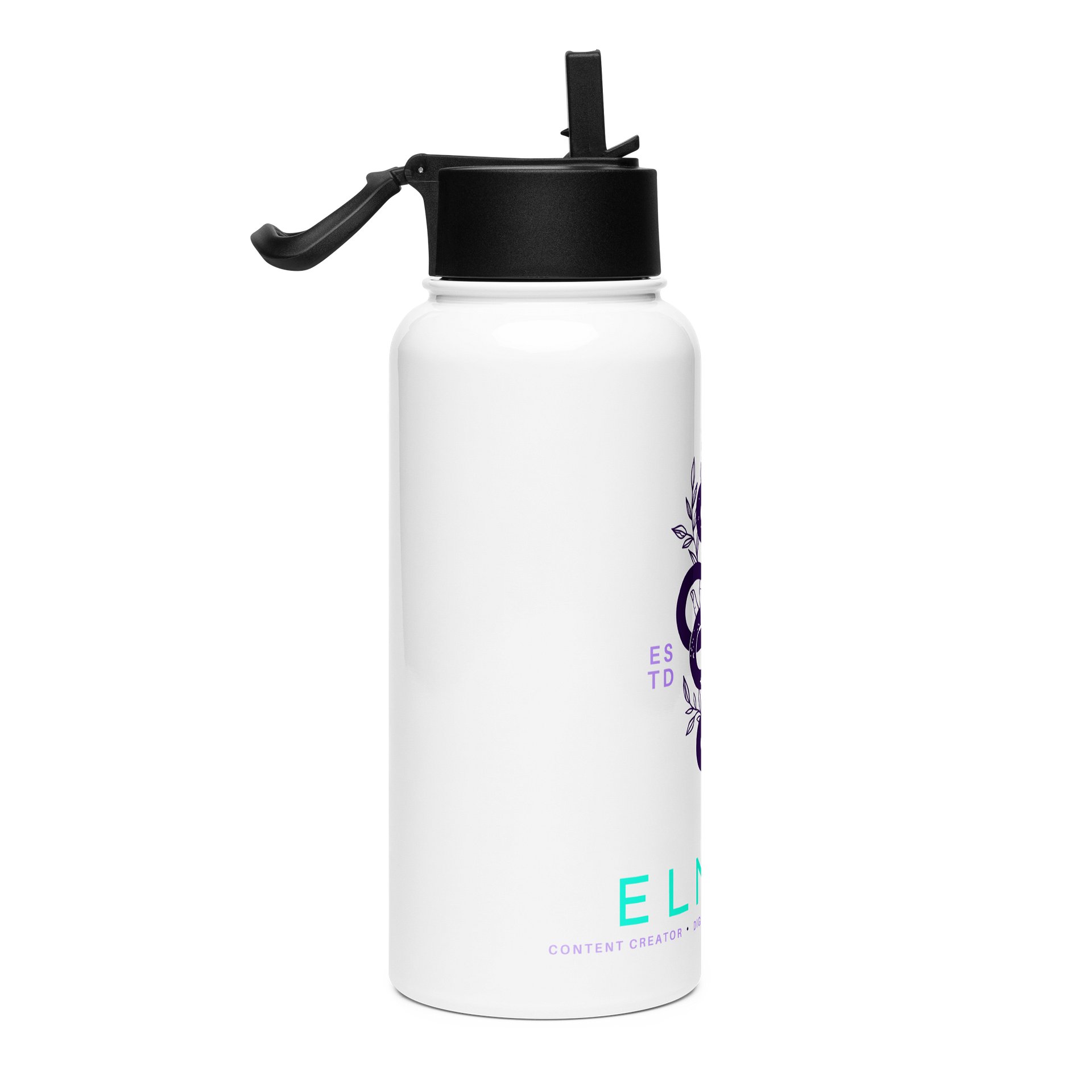 El Snek Logo Stainless Steel Water Bottle product image (4)