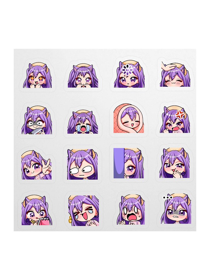 Ella Emote Sticker sheet product image (1)