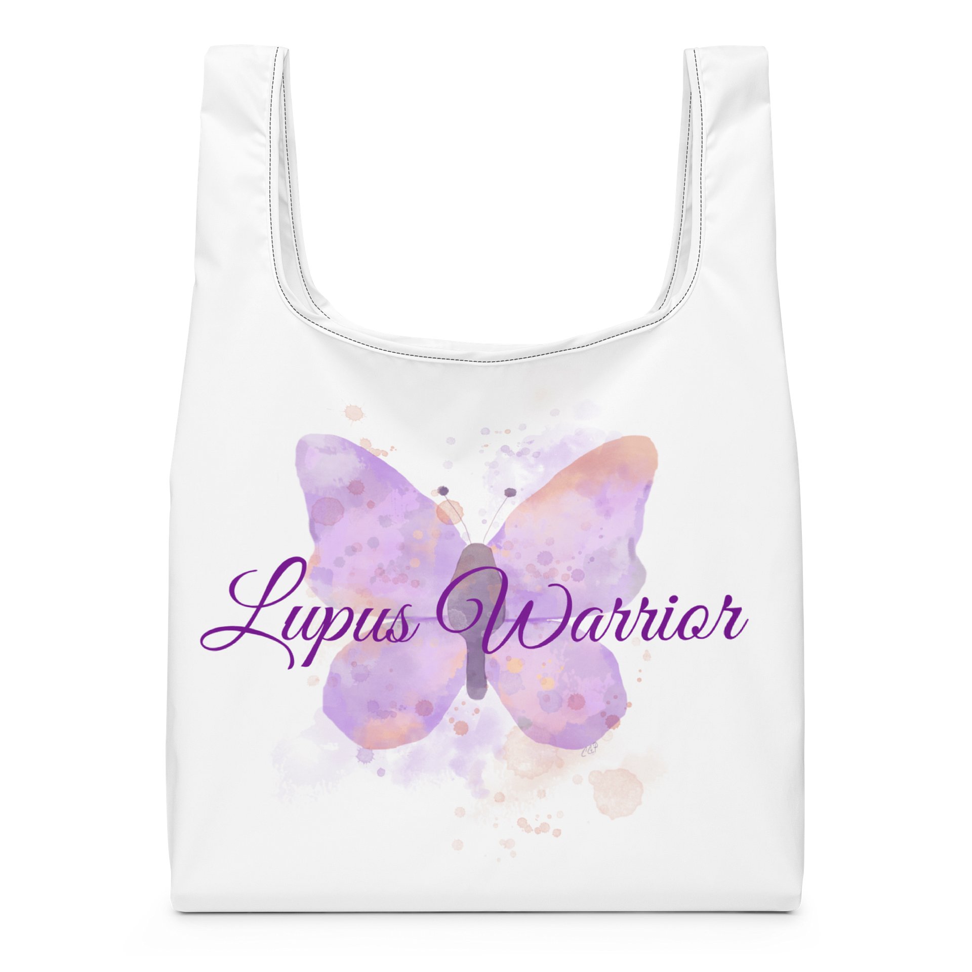 Lupus Warrior Butterfly Tote Bag product image (4)
