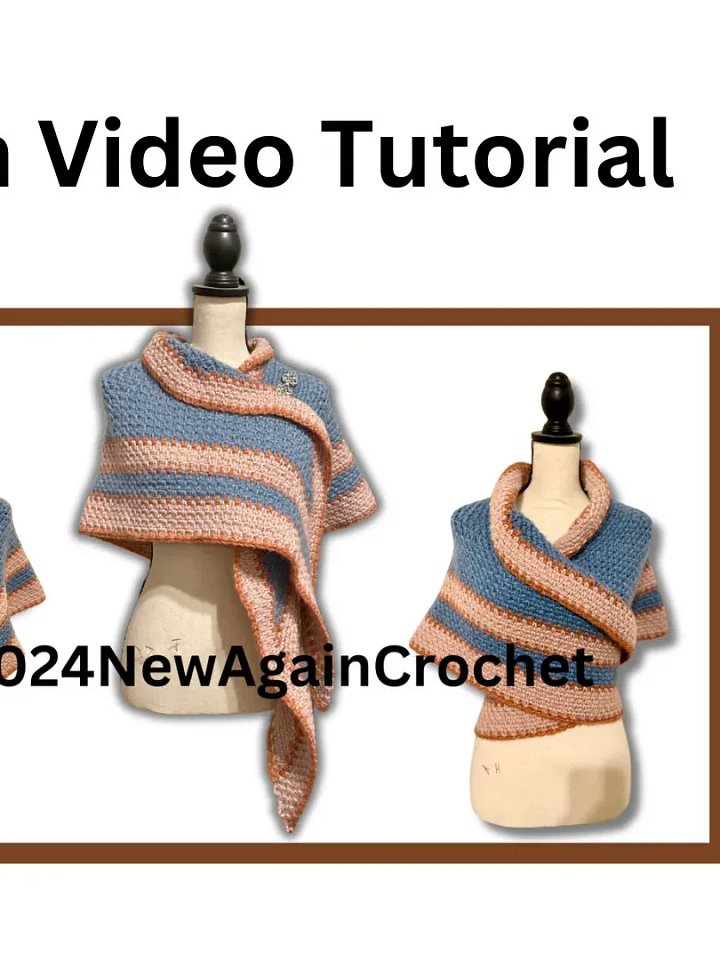 1851 Crochet Shawl Pattern + Video Tutorial product image (1)
