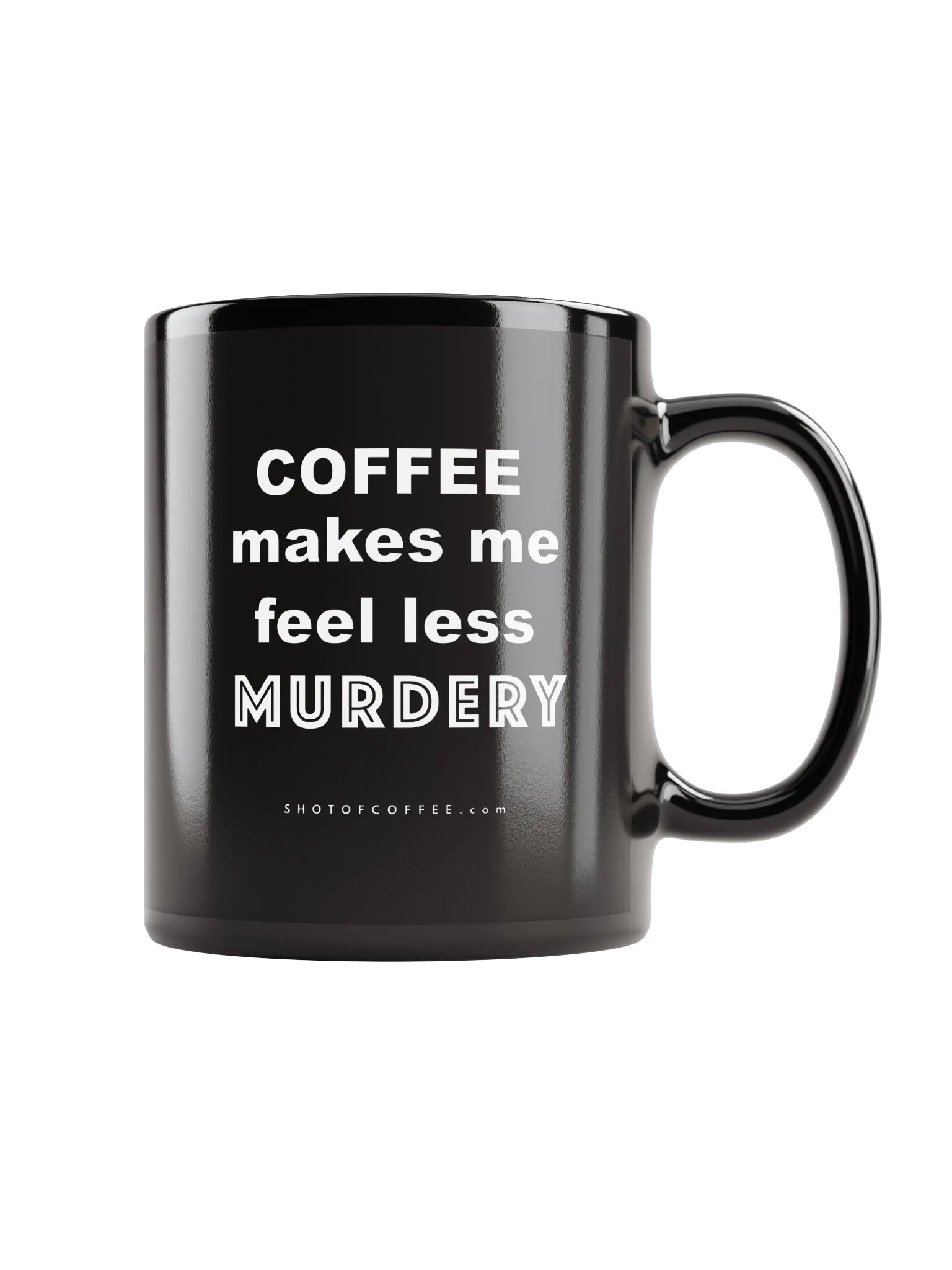 COFFEE MURDERY - Black Glossy Mug product image (5)