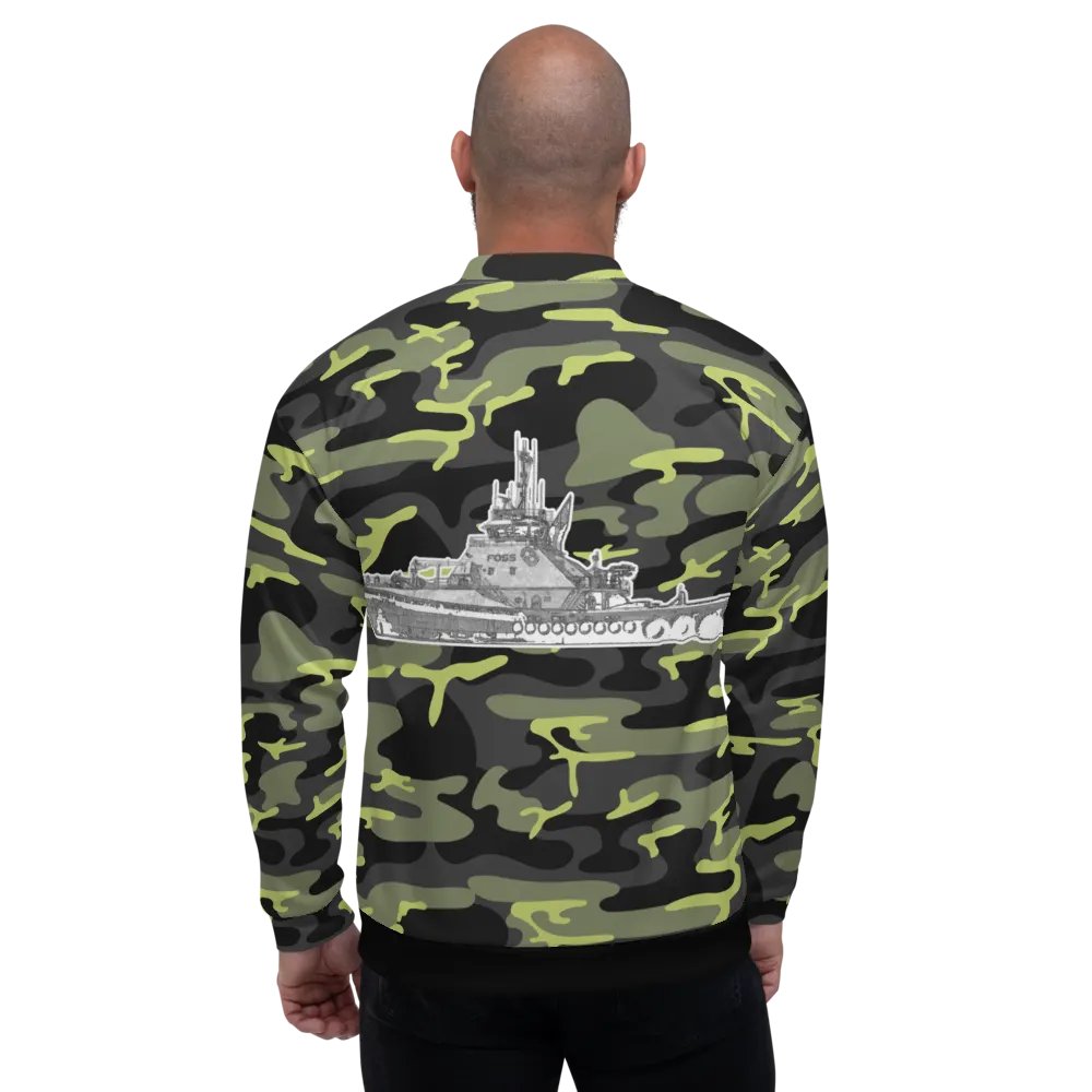 Copy of Twin Anchor Titan tug Green Camouflage Bomber Jacket product image (6)