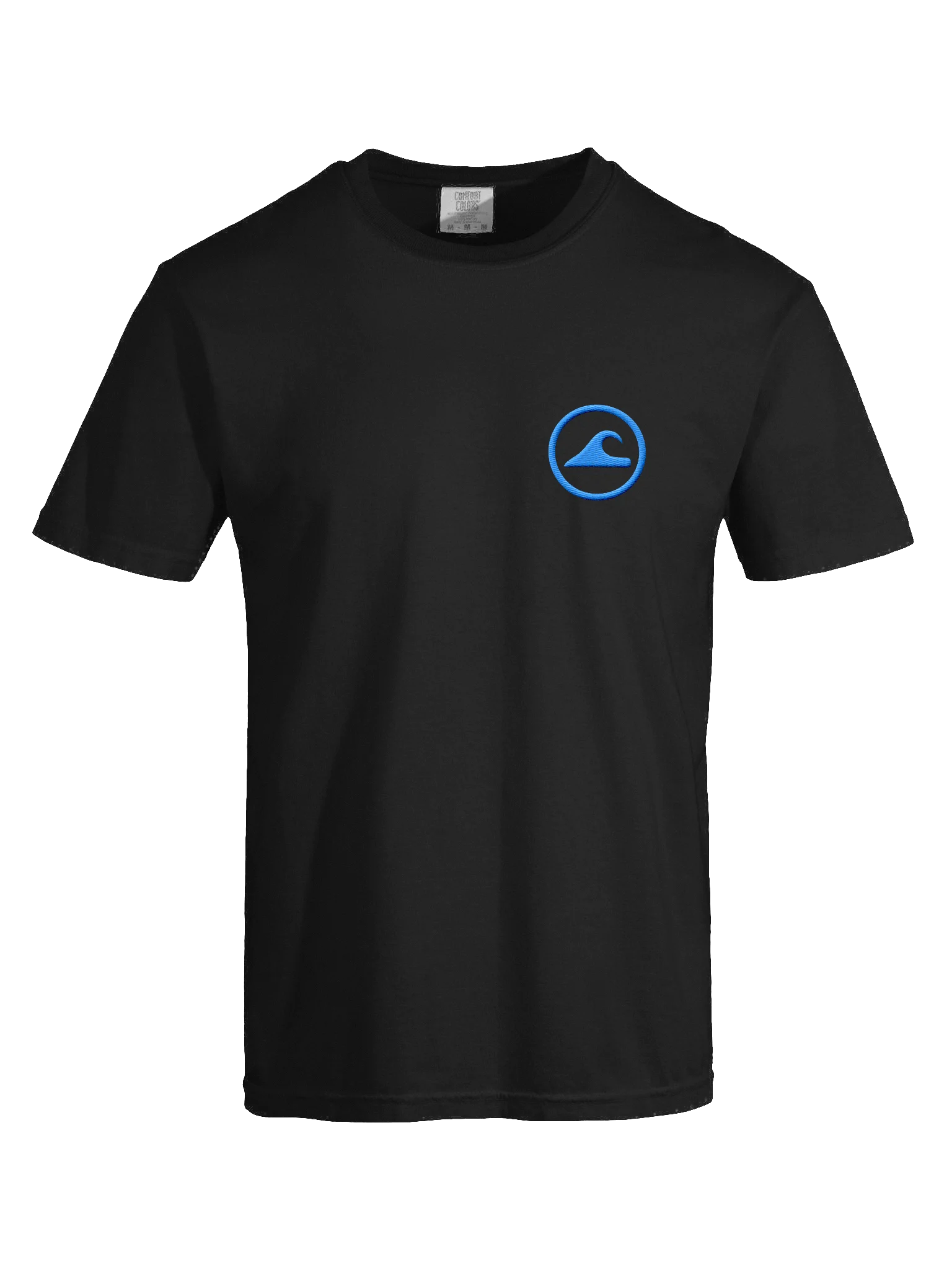 Embroidered Wave Rider Comfort Colors Garment-Dyed Heavyweight T-Shirt (Aurora Blue) product image (7)