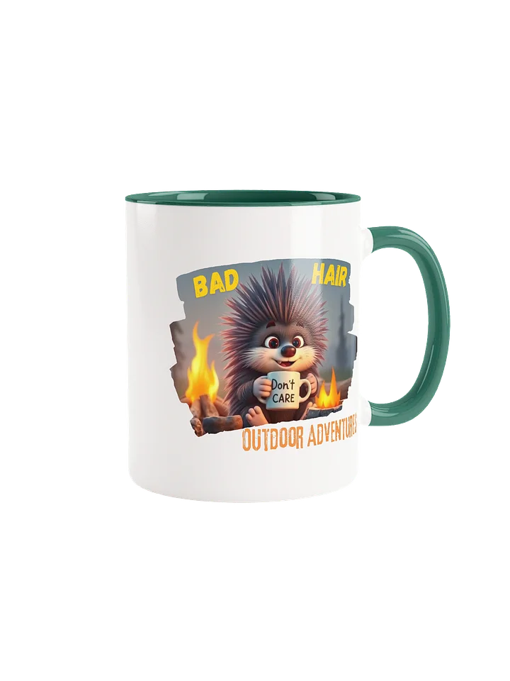 Bad Hair, Don’t Care” Porcupine Mug (with color inside) product image (9)