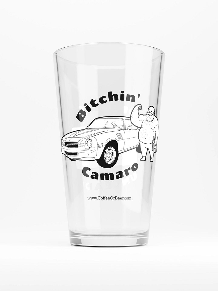 Bitchin' Camaro Unleaded Pint Glass product image (1)