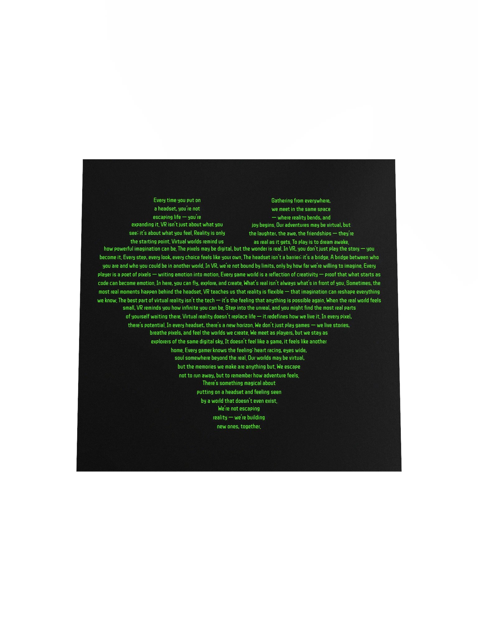 We Love VR Pixel Heart Poster Print product image (18)