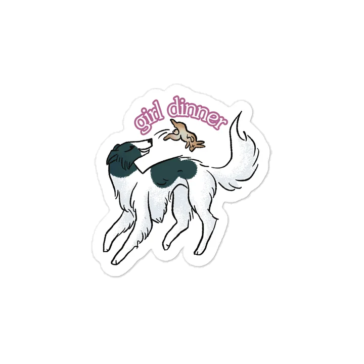 Girl Dinner Sticker - Spotted Black product image (1)