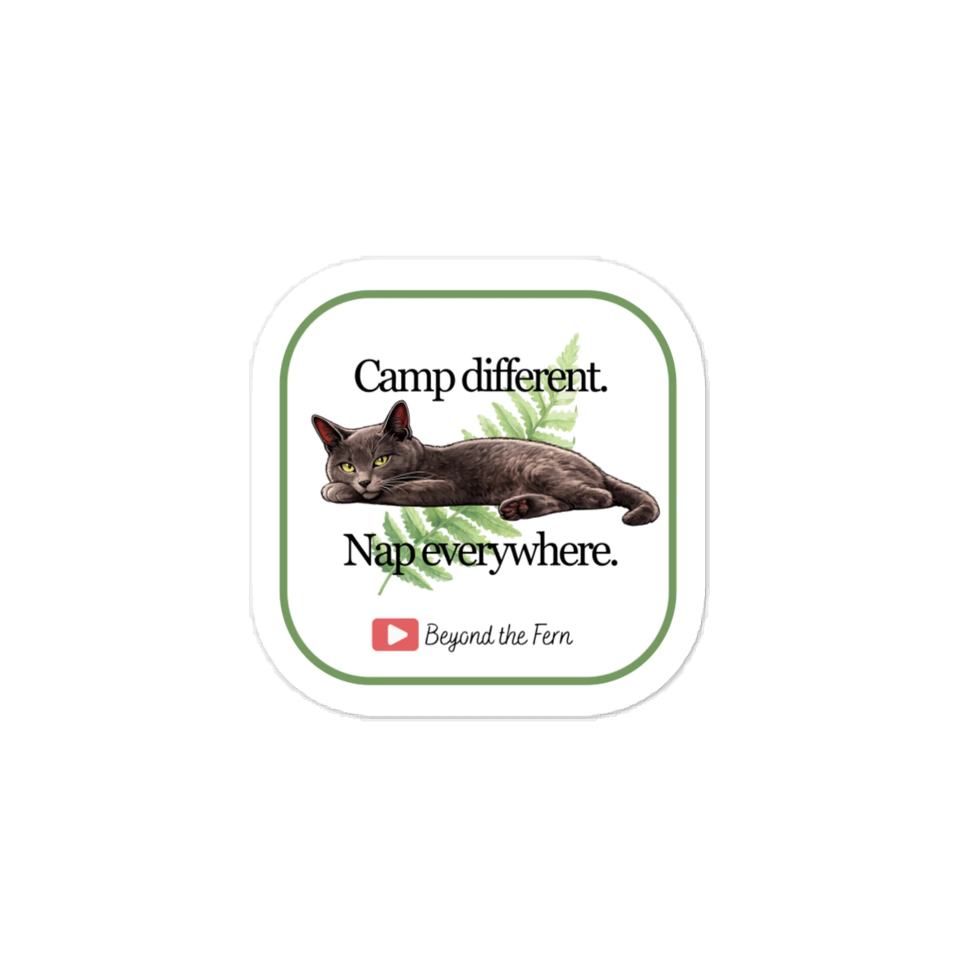 Camp Different. Nap everywhere. Sticker product image (1)