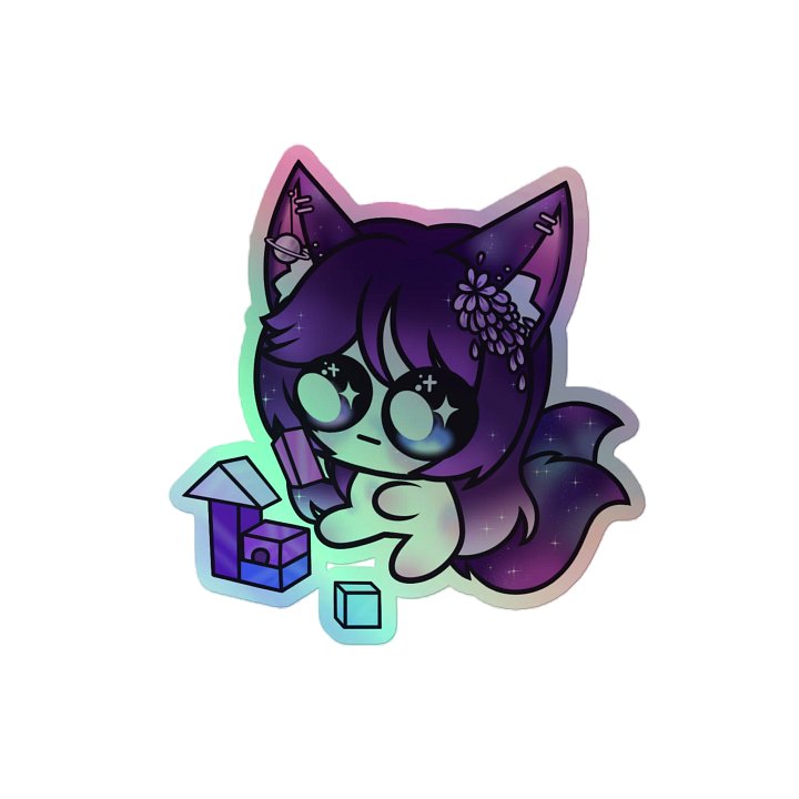 Miss Rave Bwocks Holographic Sticker product image (2)