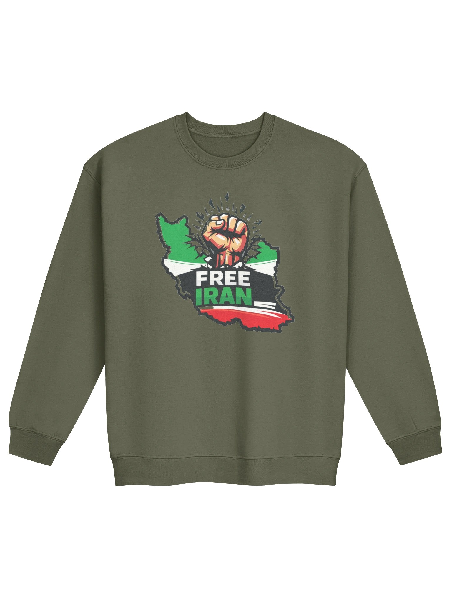 Free Iran Map Pride Unisex Sweater product image (9)
