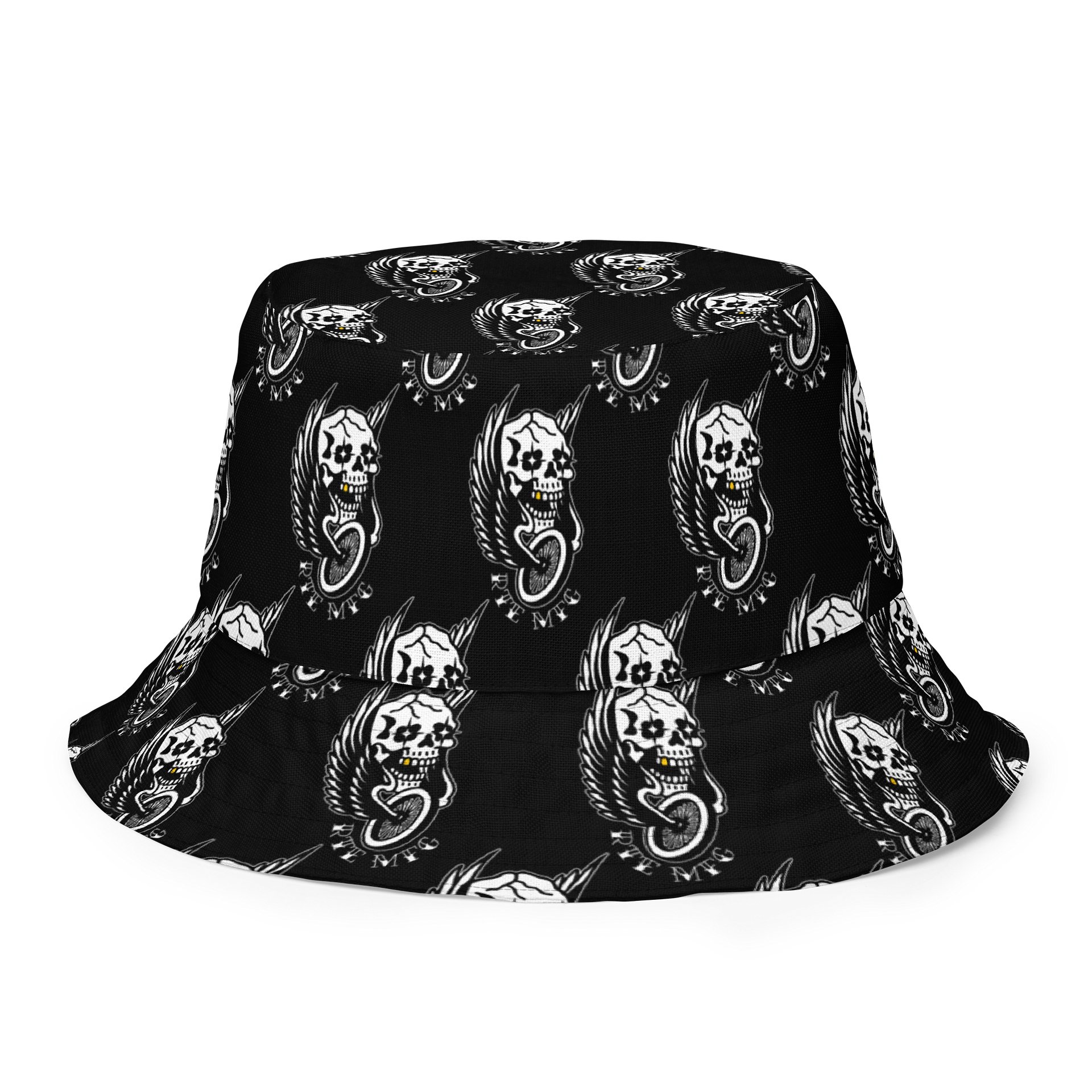 GOLD TOOTH SKULL RIDER BUCKET HAT product image (2)