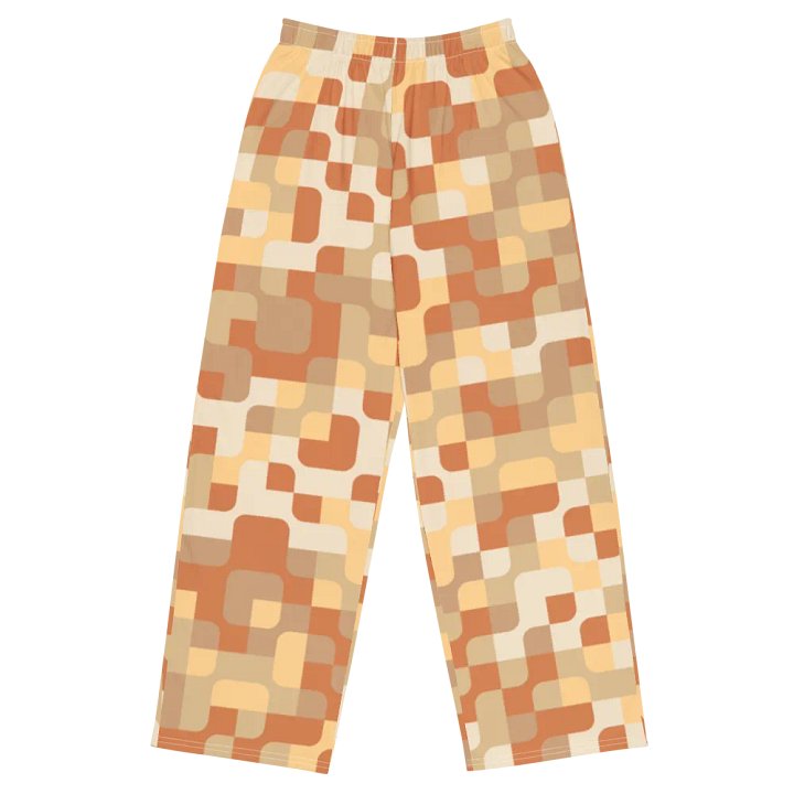 BUIII Pixelated Geometry: Warm Ember Wide-Leg Pants product image (1)