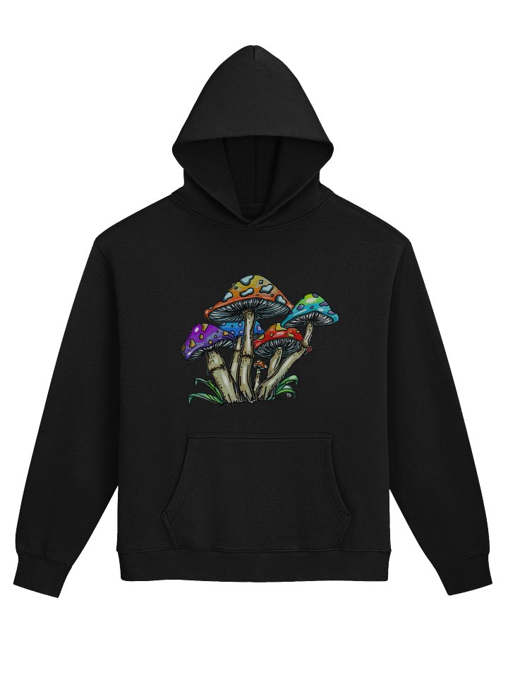 Shrooms Oversized Hoodie - Black product image (1)