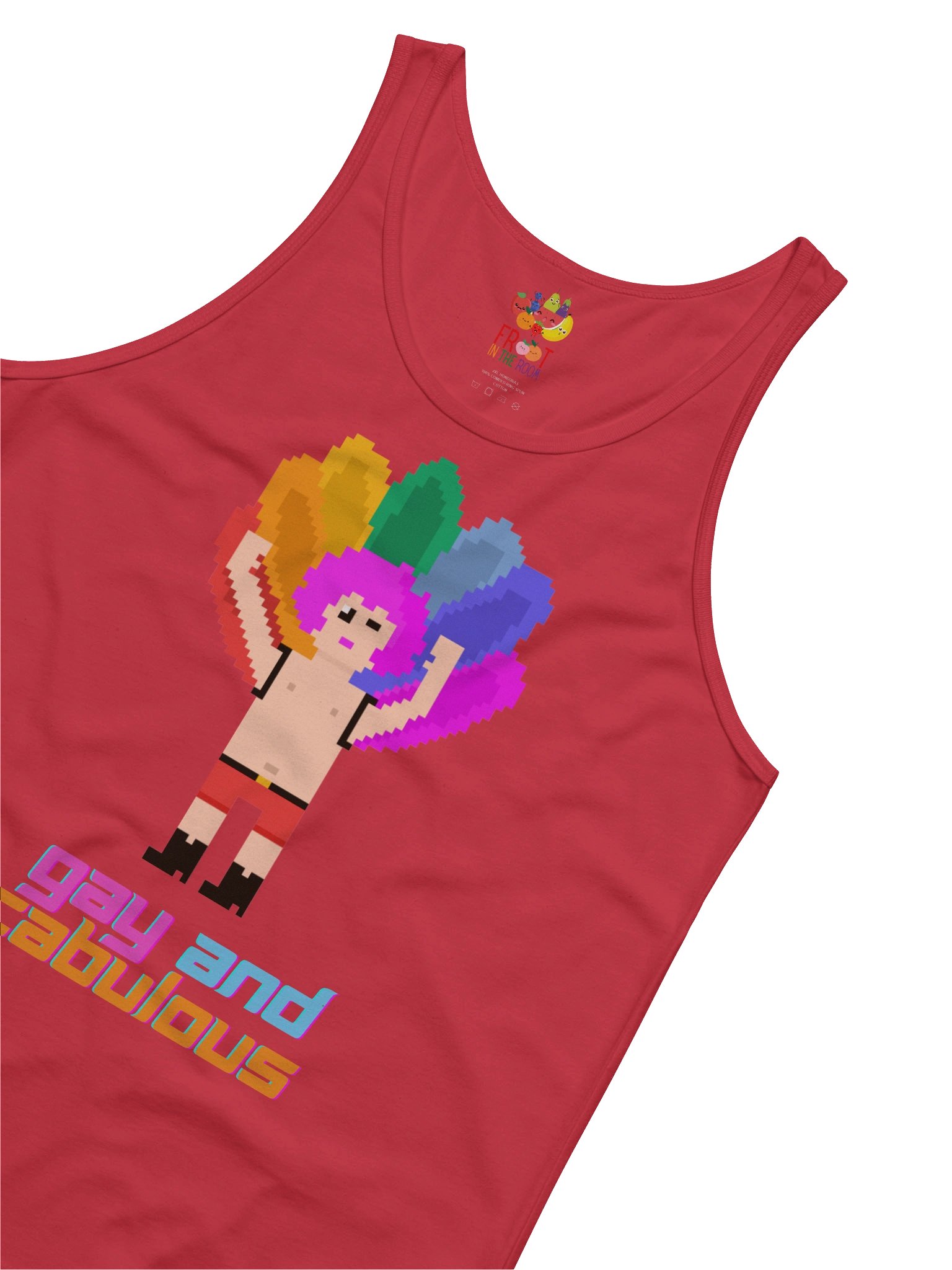 Gay and Fabulous Pixel Pride Tank Top product image (3)