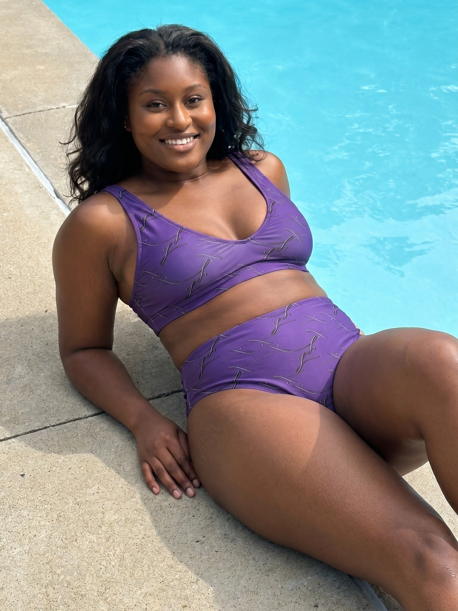 Purple Noir | High Waisted Bikini product image (1)