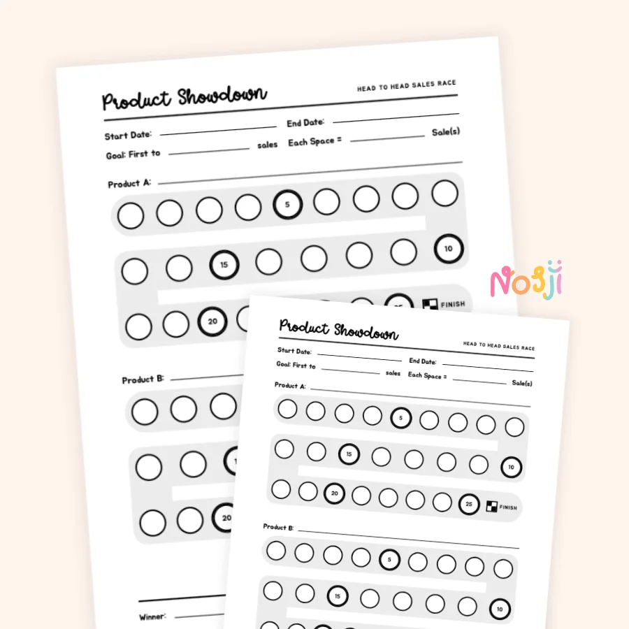 Product Showdown Printable Sales Tracker product image (1)