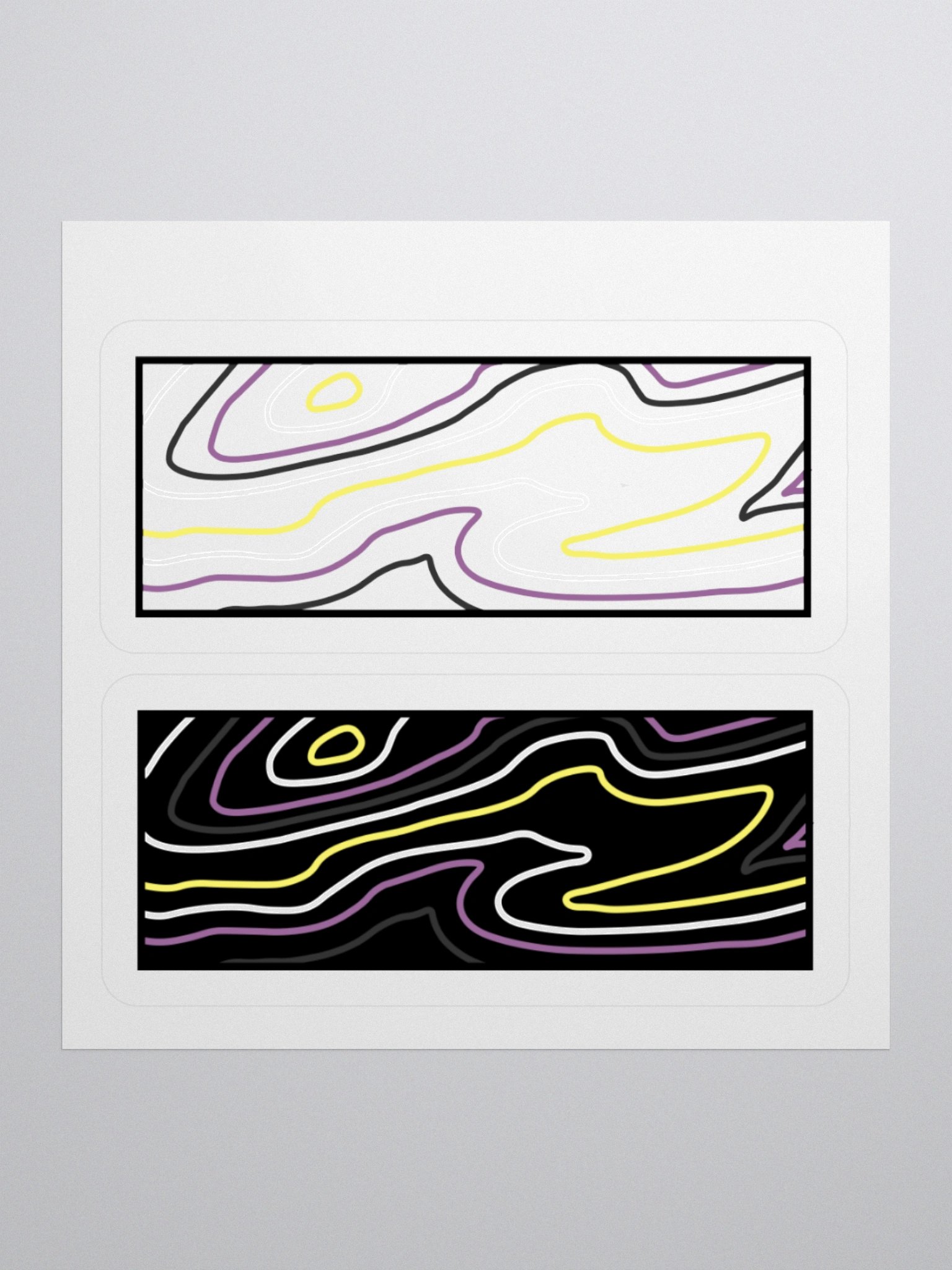 Topographic Pride- NB sticker product image (1)