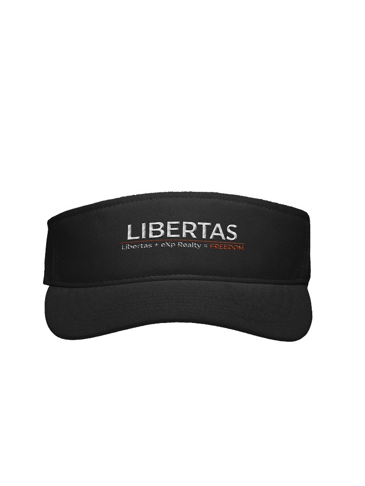 The Libertas - Freedom Performance Black Visor | Flexfit Edition | eXp Realty product image (1)