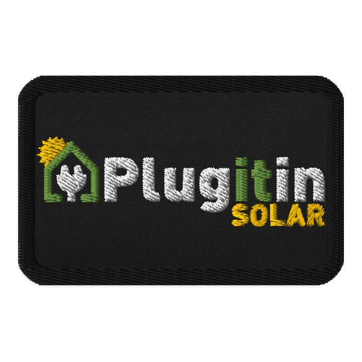 Plug It In Solar High-Quality Embroidered Patches product image (1)