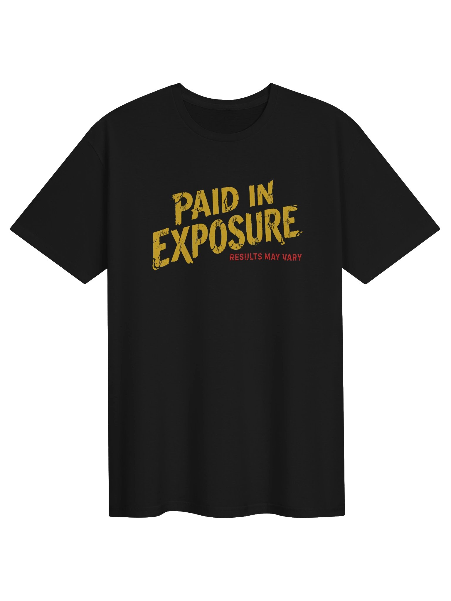 Paid in exposure - results may vary | funny guitar t-shirt product image (2)