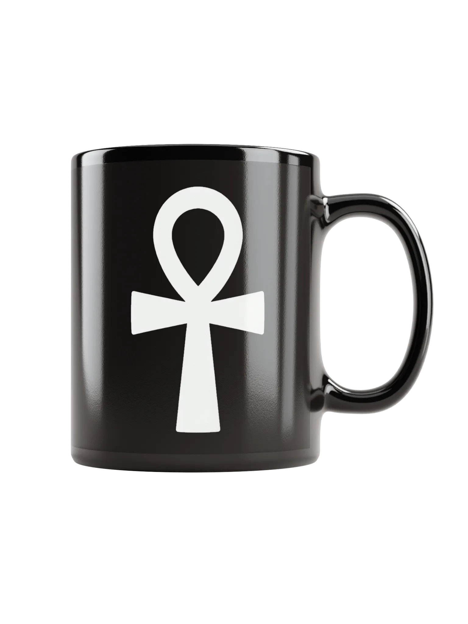Ancient Ankh Black Glossy Mug product image (1)