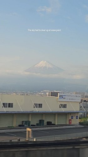 Better than nothing. #japan #travel #shinkansen #fuji #mtfuji