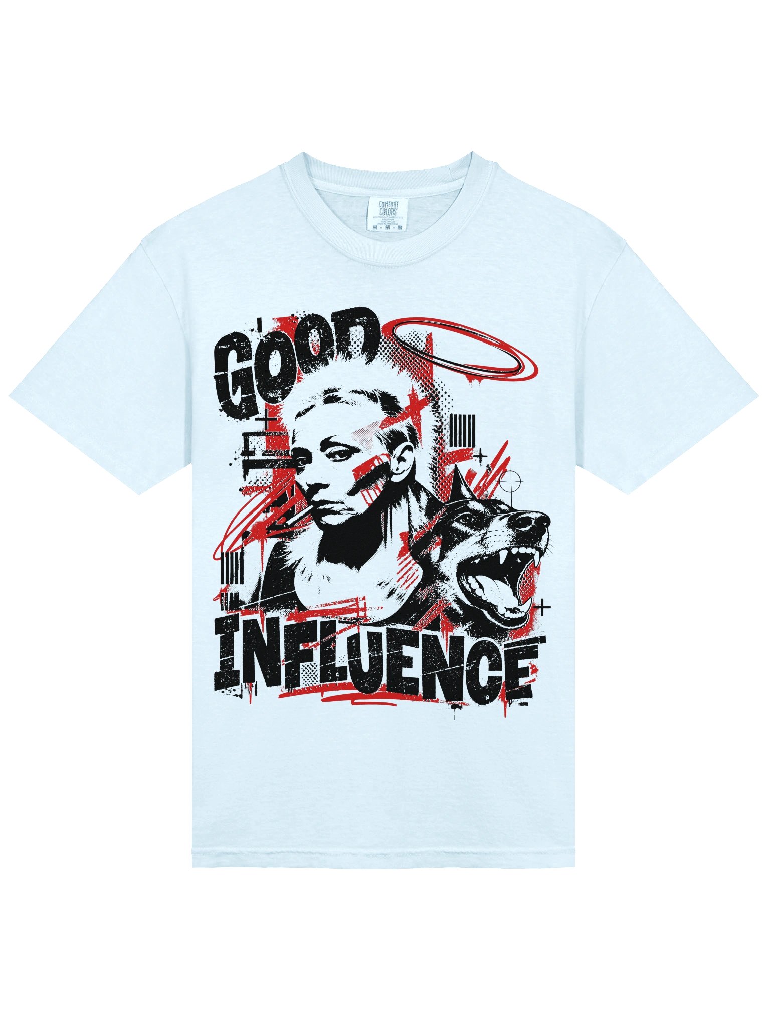 Questionable outcome. Good influence. Heavyweight Vintage Graphic Tee product image (53)