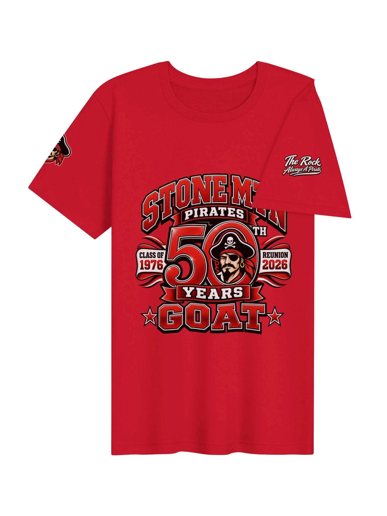 Stone Mtn Pirates 50 Years GOAT Shirt product image (16)