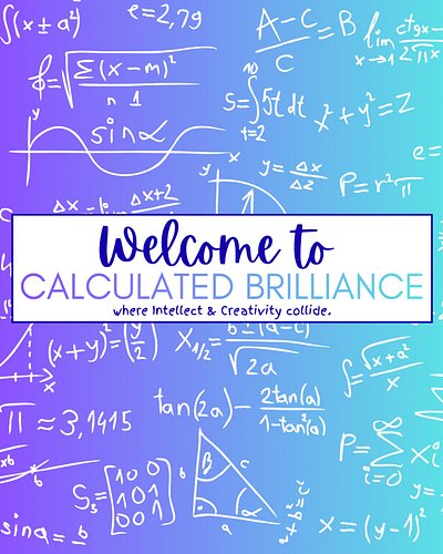 ✨Welcome to Calculated Brilliance ✨

Where faith, passion, creativity, intellect, and brilliance collide. 🧠✨

This is a launc...