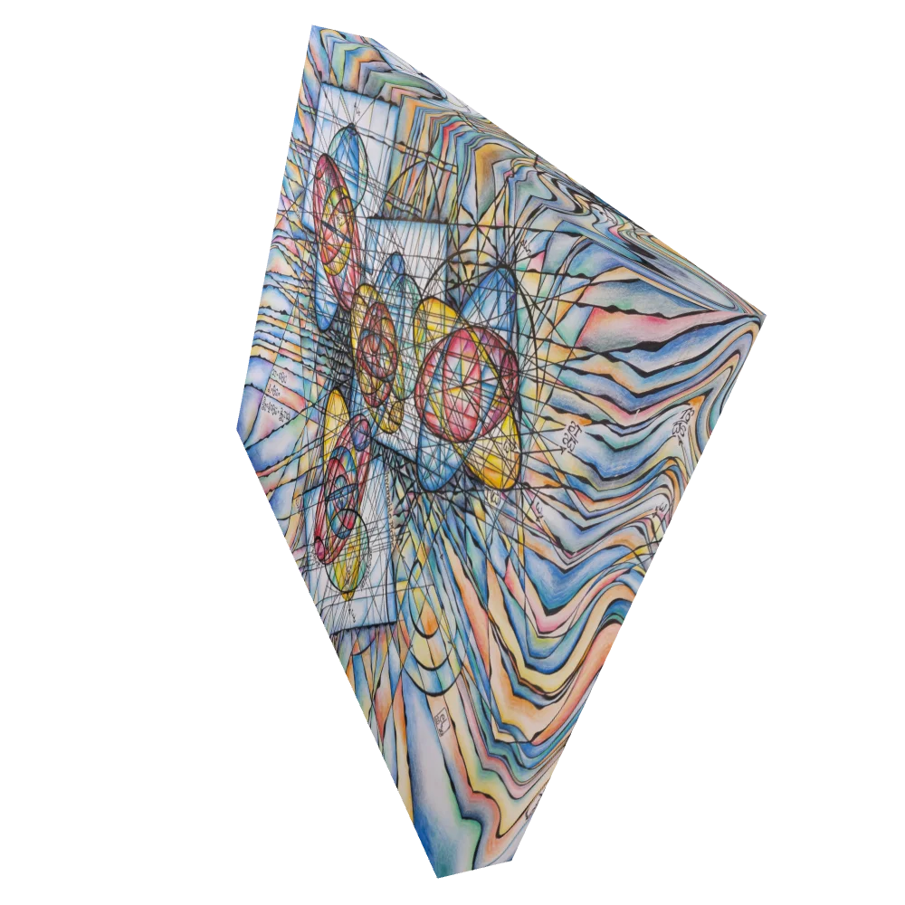 Rolling Not Slipping - Geometric Physics Art Canvas Print product image (2)