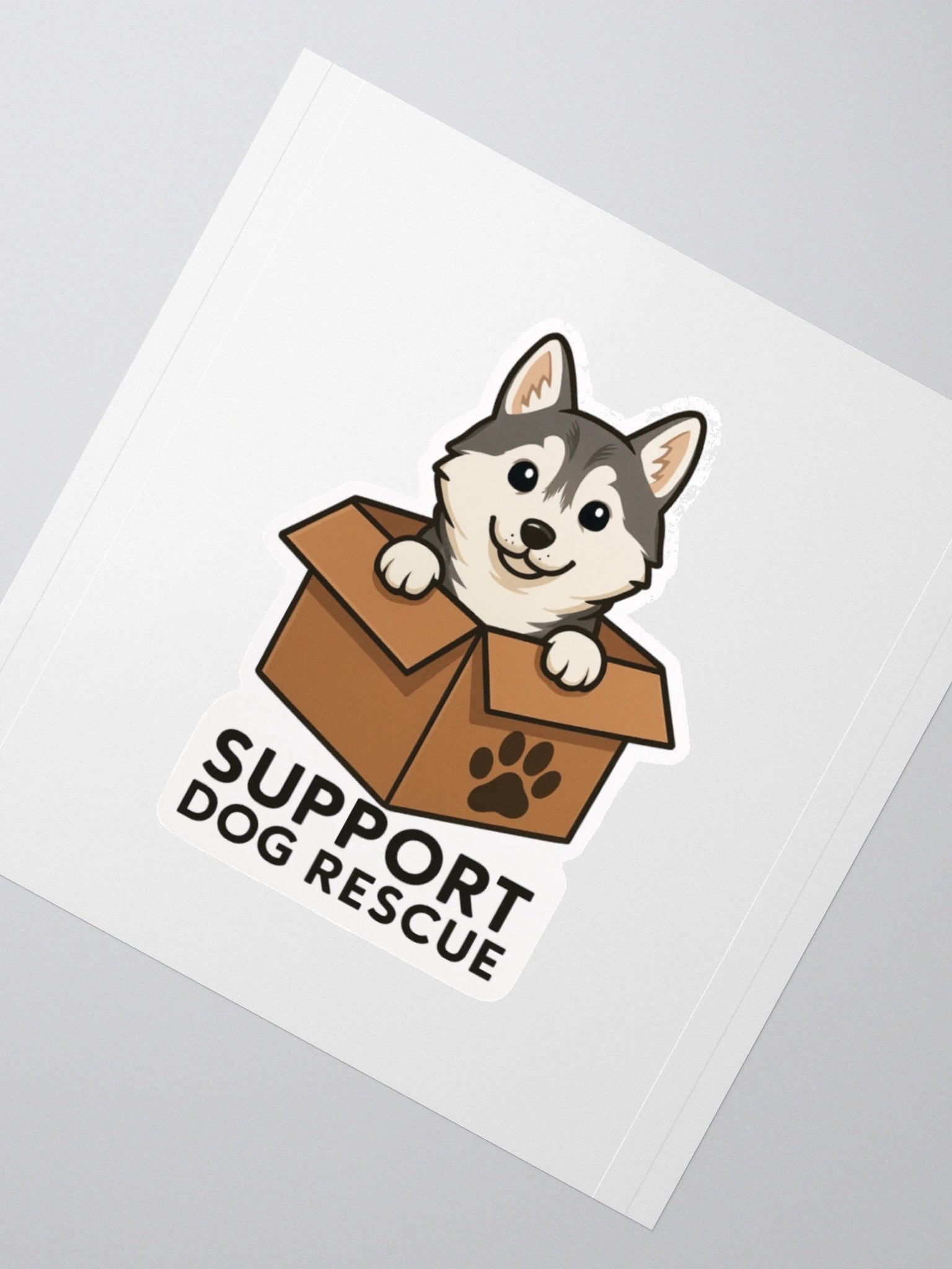 Rescue Me: Alaskan Klee Kai Sticker (Cordell's Shelter Collection) product image (6)