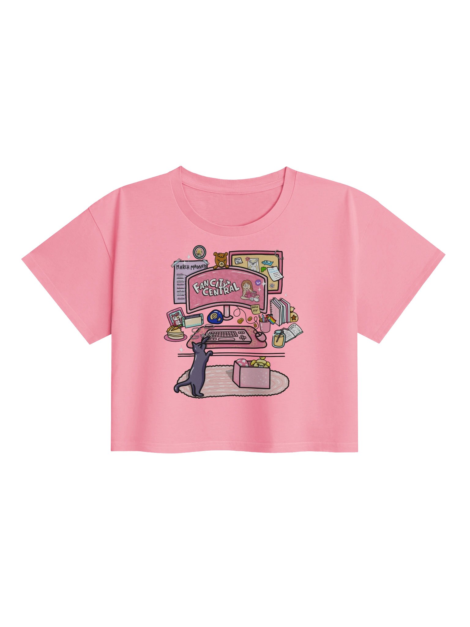 Fancitycentral Print Crop Tee product image (1)