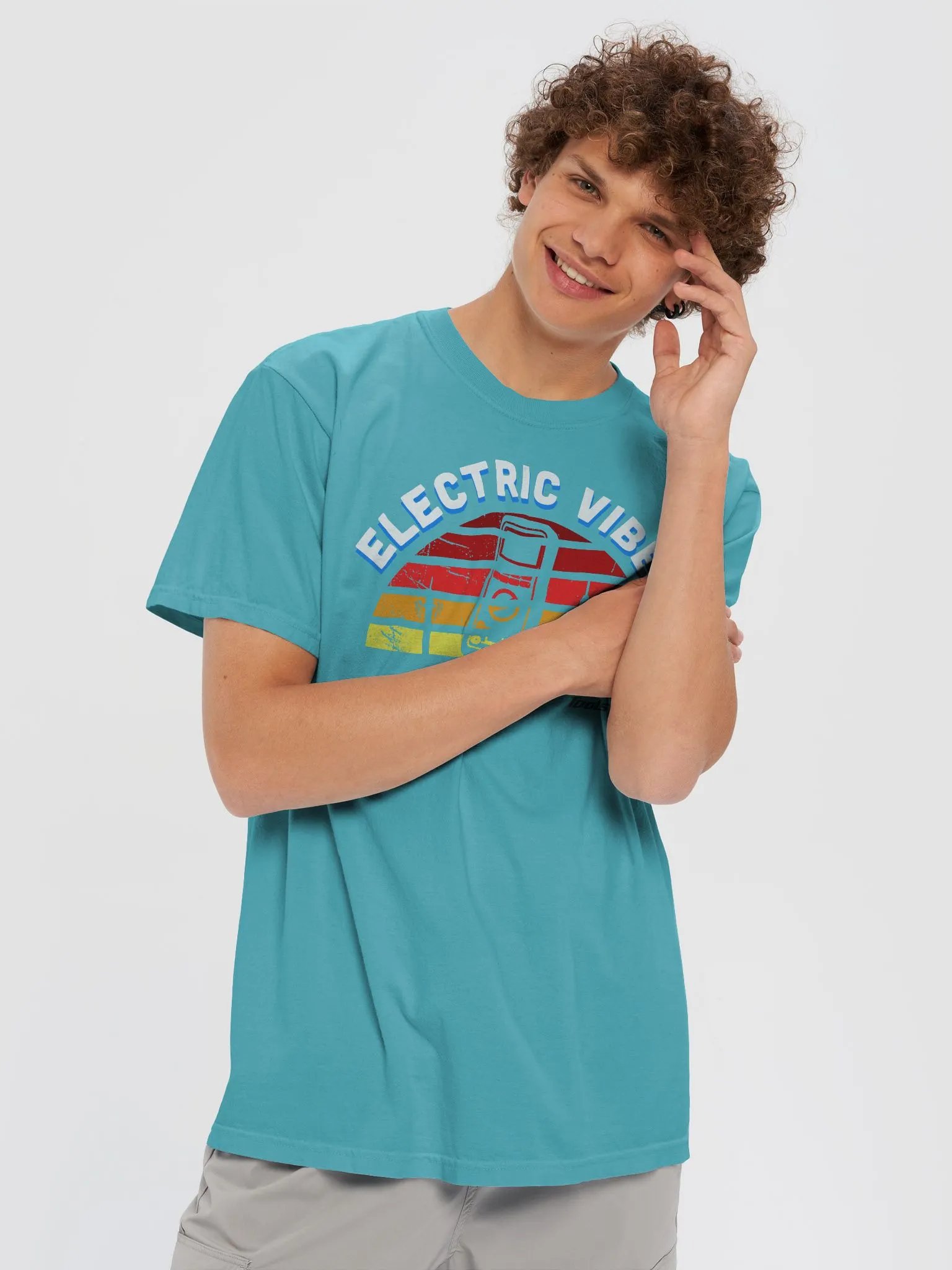 Electric Vibes Sunset Graphic Tee product image (1)