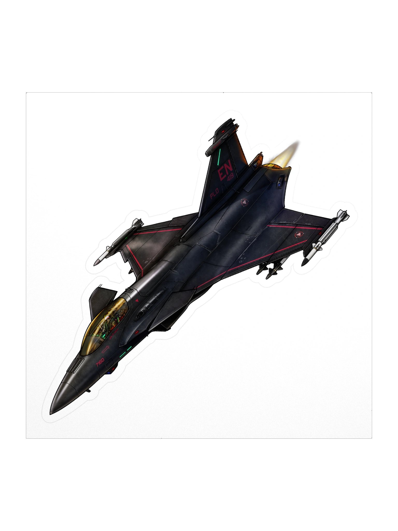 Revoker - Black (5.5 inch Sticker) product image (1)