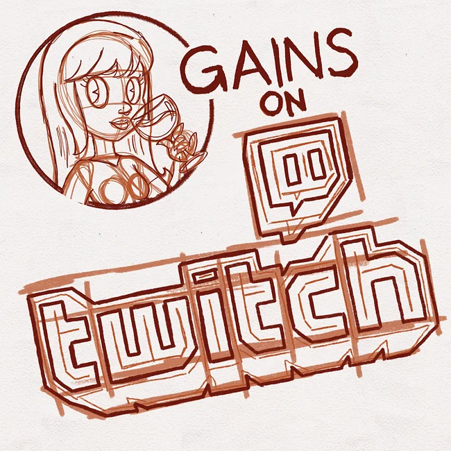 Cartoon illustration of Hayley and Twitch
