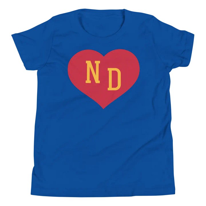 ND Heart Red Unisex Youth T-shirt product image (1)