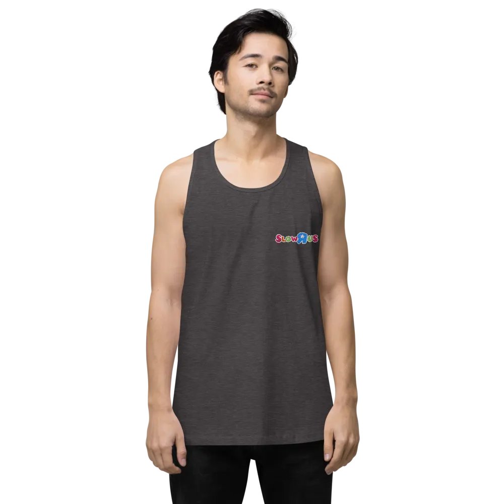 SLOW-R-US UNISEX EMBROIDERED SLEEVELESS TEE product image (5)