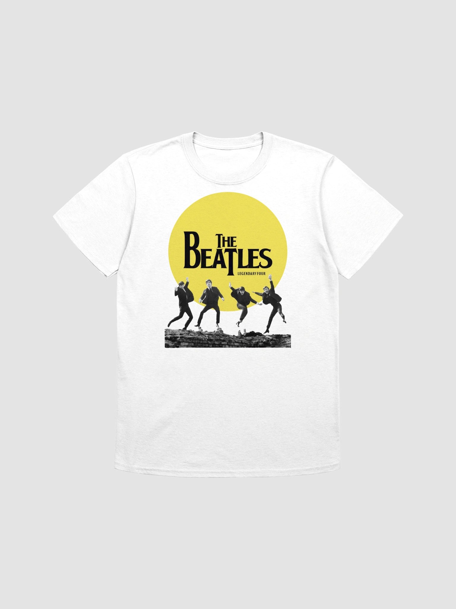 The Beatles T-Shirt | Legendary Four Jumping Graphic Tee | Classic Rock Band Shirt product image (1)
