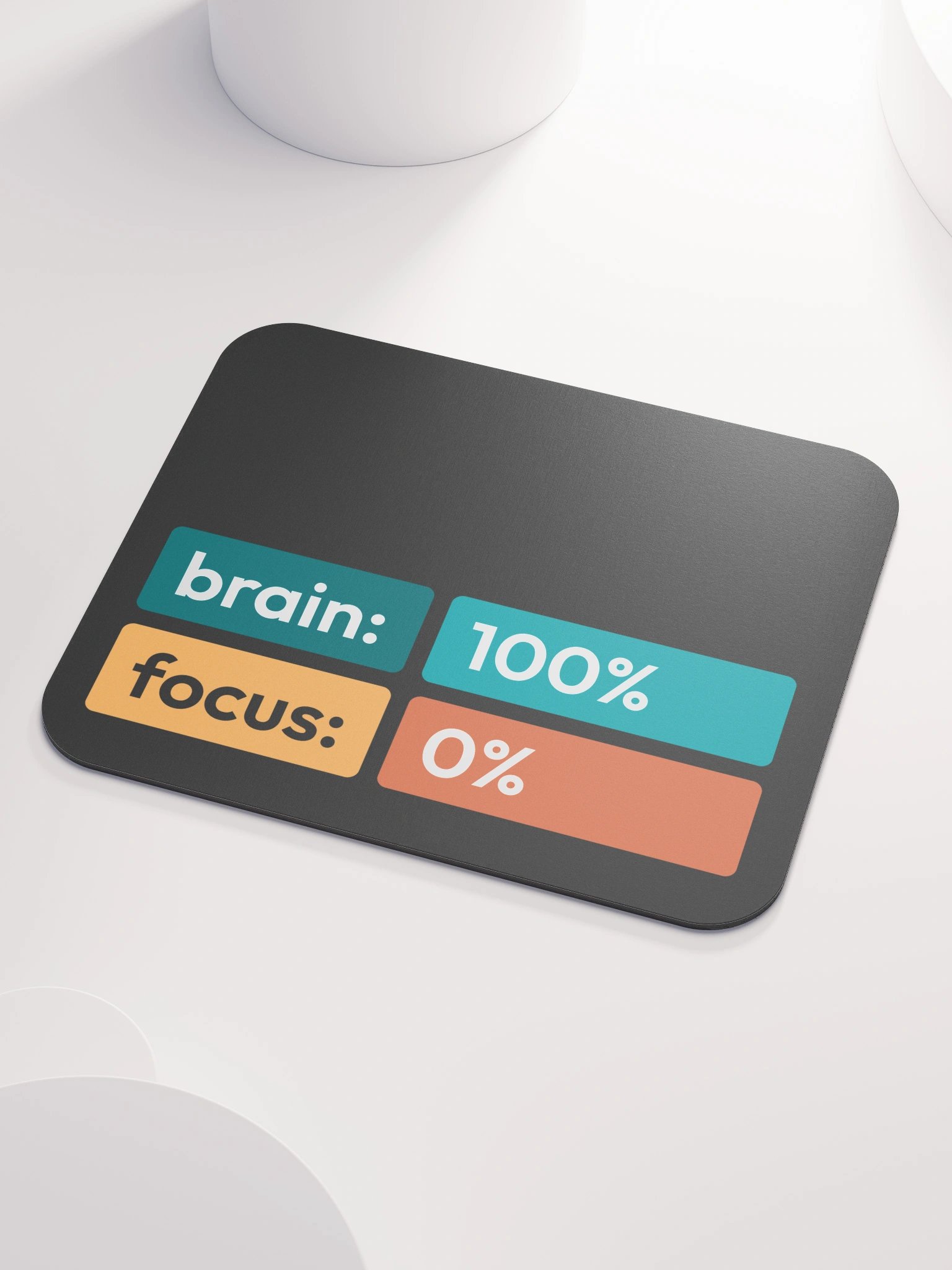 Brain 100% • Focus 0% - Mouse Mat product image (4)