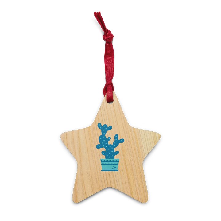 Cactus in a Pot Wooden Ornaments product image (4)