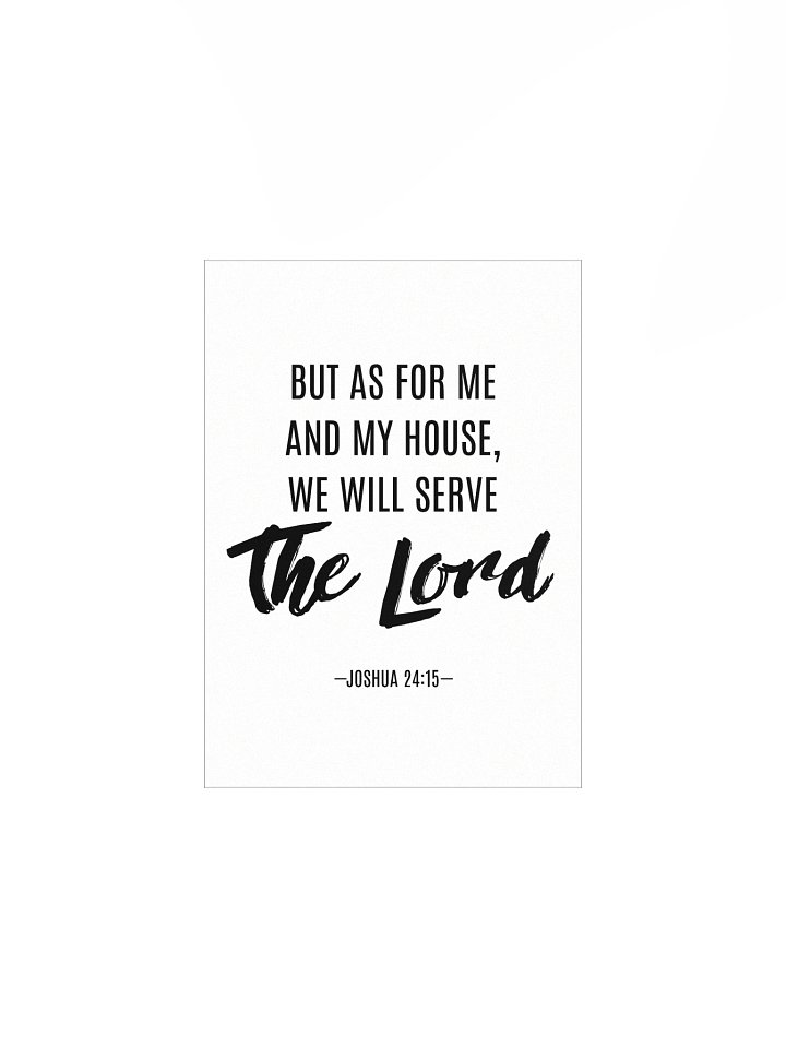 Joshua 24:15 Enhanced Matte Paper Poster product image (3)